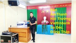 Lắp đặt dàn âm thanh hội trường Vietinbank chi nhánh Sa Đéc, Đồng Tháp